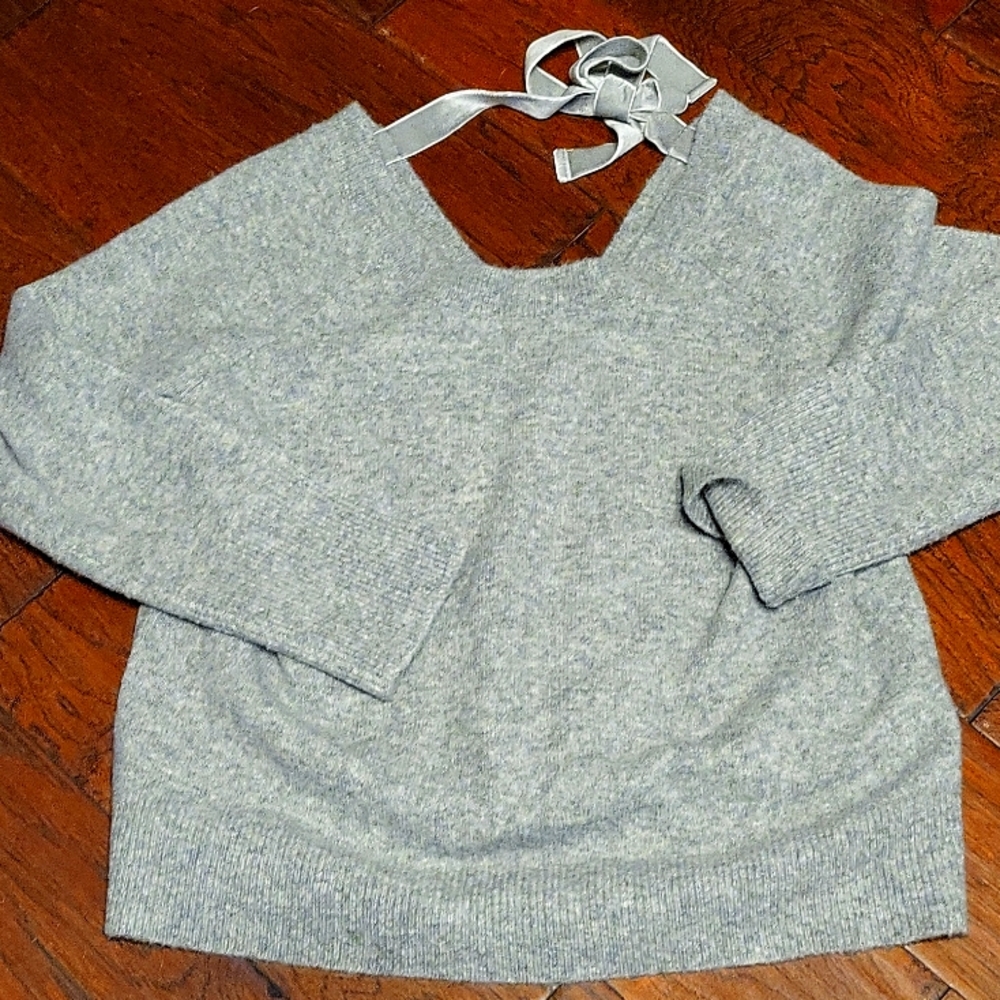J crew sweater tie back sz sm